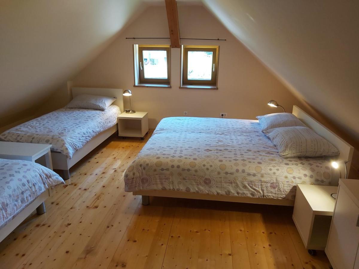 Pocitniska Hisa Pri Kustrcu Apartment Grahovo ob Baci Екстериор снимка